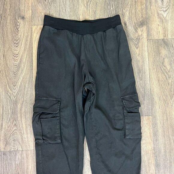 Alice + Olivia Women's Size XS Black Jersey Knit Cargo Jogger Pull On Sweatpants - Picture 7 of 11